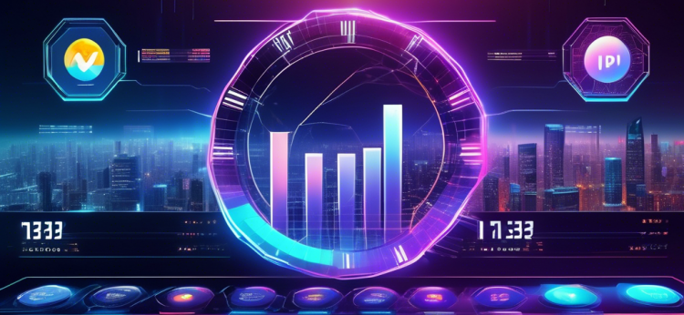 Create an image that combines elements of futuristic technology and financial forecasting. Depict a sleek, modern digital dashboard displaying a graph predicting the price of Pi Network cryptocurrency for the year 2023. Include holographic charts and futuristic data analytics tools, all set against a background of futuristic cityscape with advanced digital infrastructure. Illuminate the scene with a bright, forward-looking color palette that conveys progress and innovation.